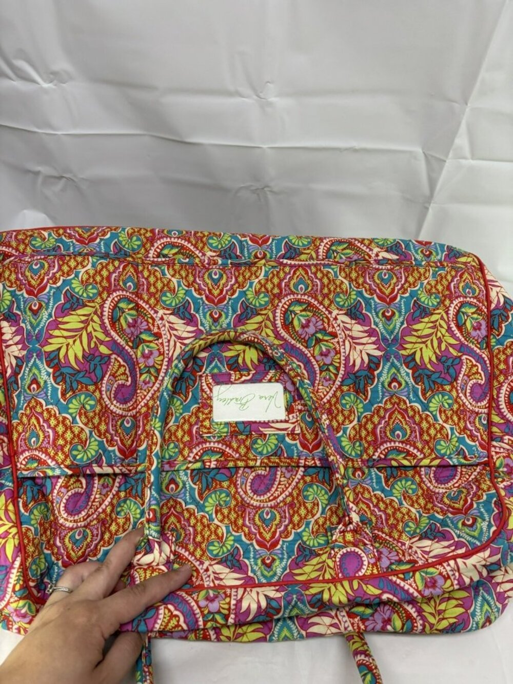 Vera Bradley Paisley in Paradise Weekender Duffle Bag w/ Strap & Luggage Sleeve - Picture 6 of 16